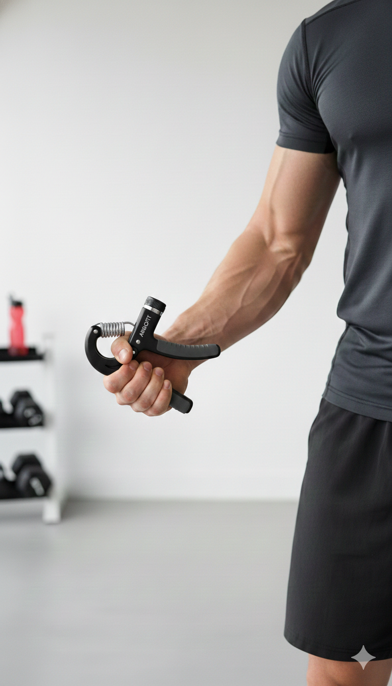 Adjustable Hand Gripper 5-60kg | Hand Grip Strengthener | Black