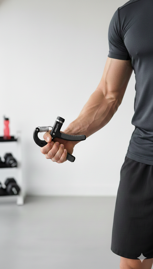 Adjustable Hand Gripper 5-60kg | Hand Grip Strengthener | Black