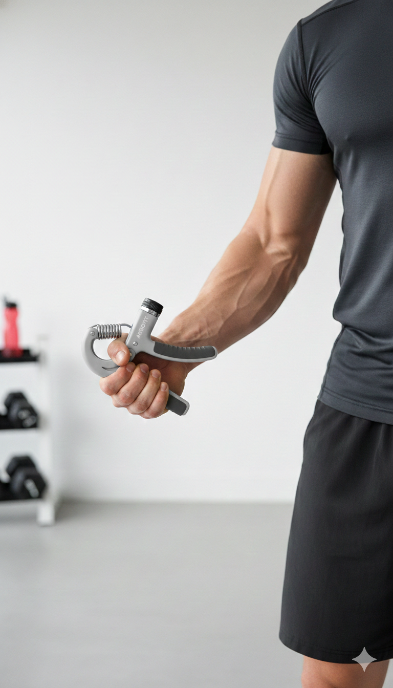 Adjustable Hand Gripper 5-60kg | Hand Grip Strengthener | Grey