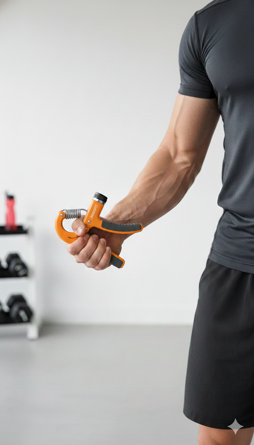 Adjustable Hand Gripper 5-60kg | Hand Grip Strengthener | Orange